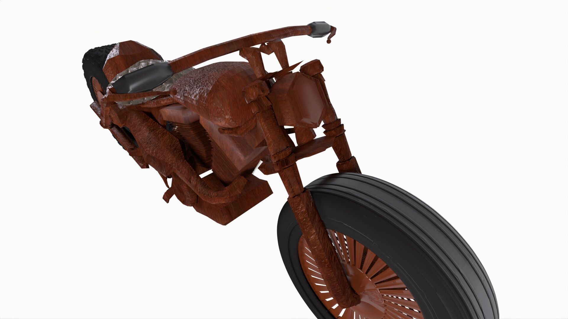 Scrap Motorcycle 3D model_1