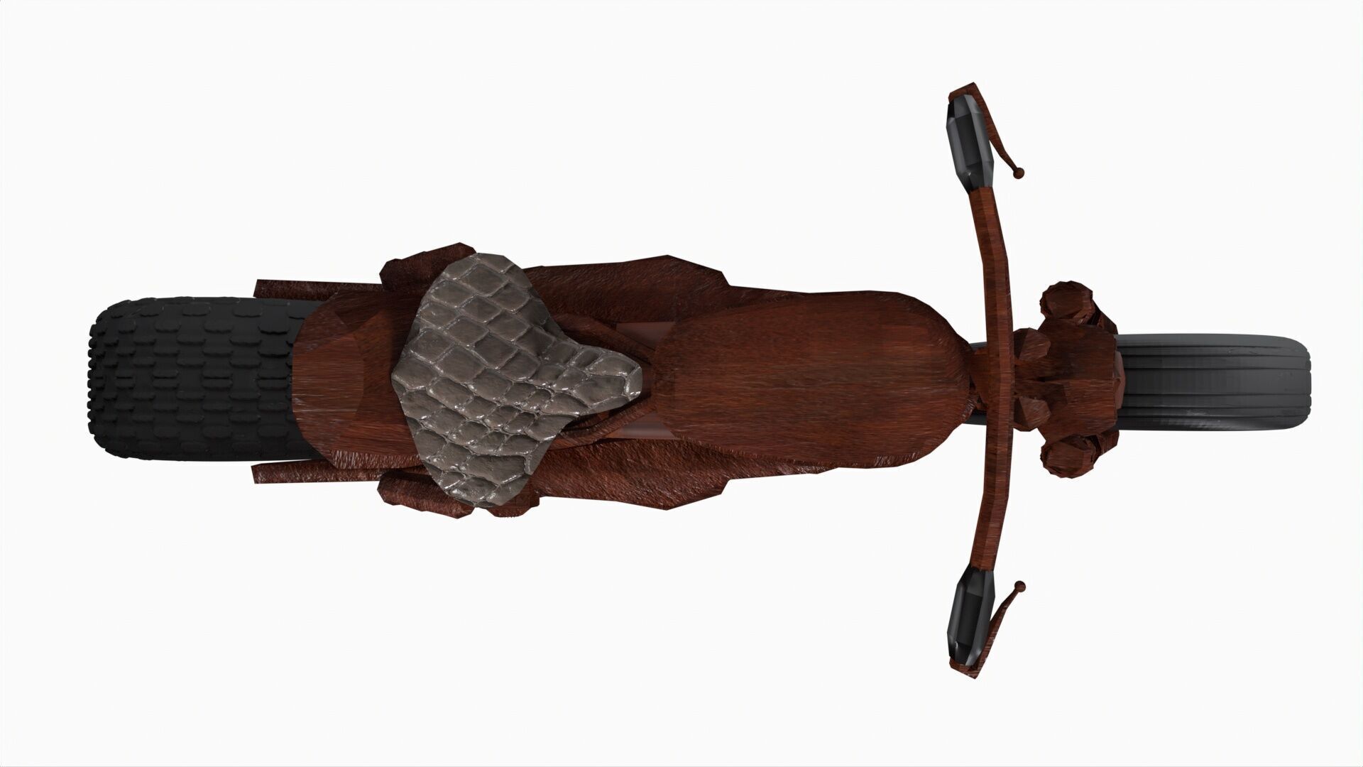 Scrap Motorcycle 3D model_2