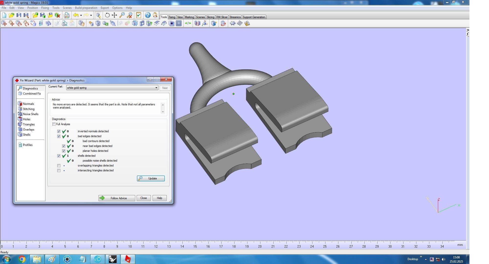 Honeycomb Beehaved Ribbon Chain bracelet 3D print model_34