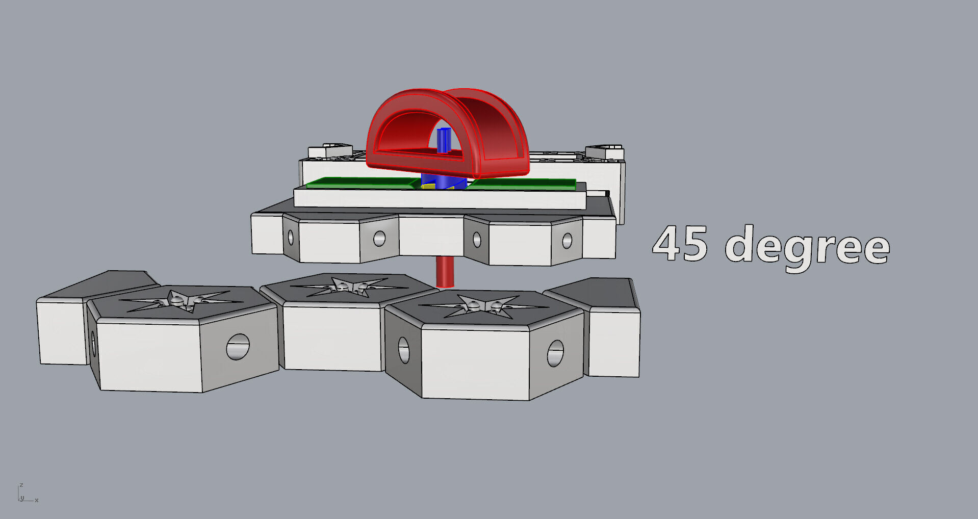 Honeycomb Beehaved Ribbon Chain bracelet 3D print model_22