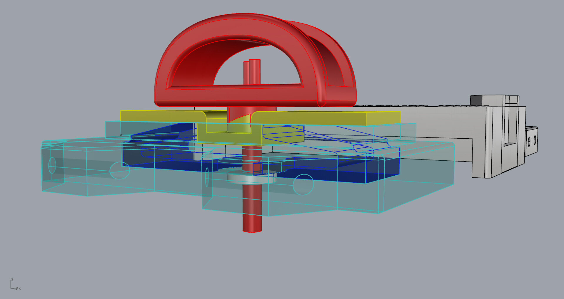 Honeycomb Beehaved Ribbon Chain bracelet 3D print model_16