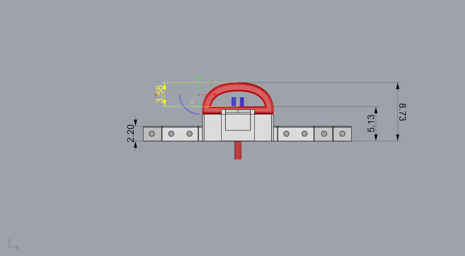 Honeycomb Beehaved Ribbon Chain bracelet 3D print model_12