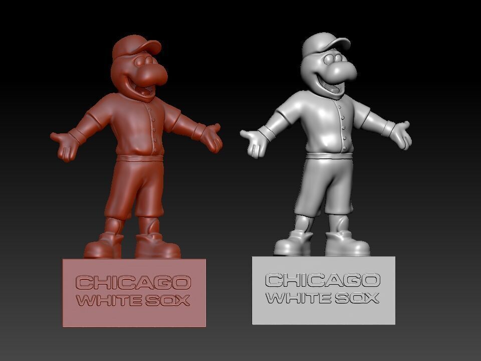 MLB - Chicago White Sox mascot statue - 3d Print 3D print model_1