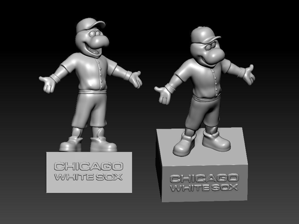 MLB - Chicago White Sox mascot statue - 3d Print 3D print model_2