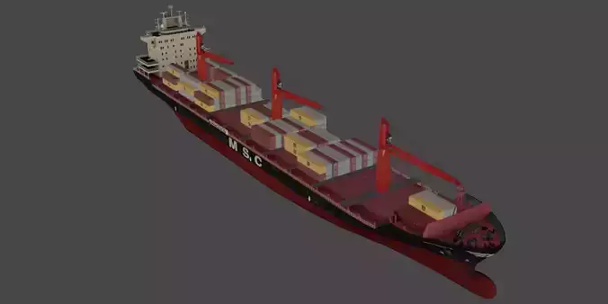 MSC BALTIC III Container ship Low-poly 3D model