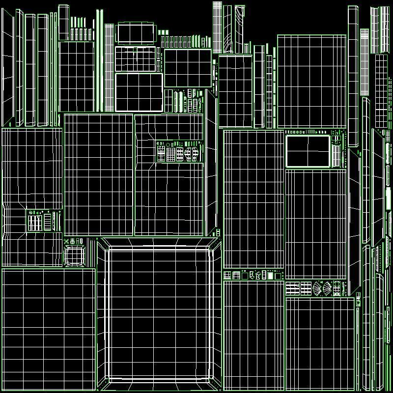 Exit Roof Old Dirty Low-poly 3D model_8