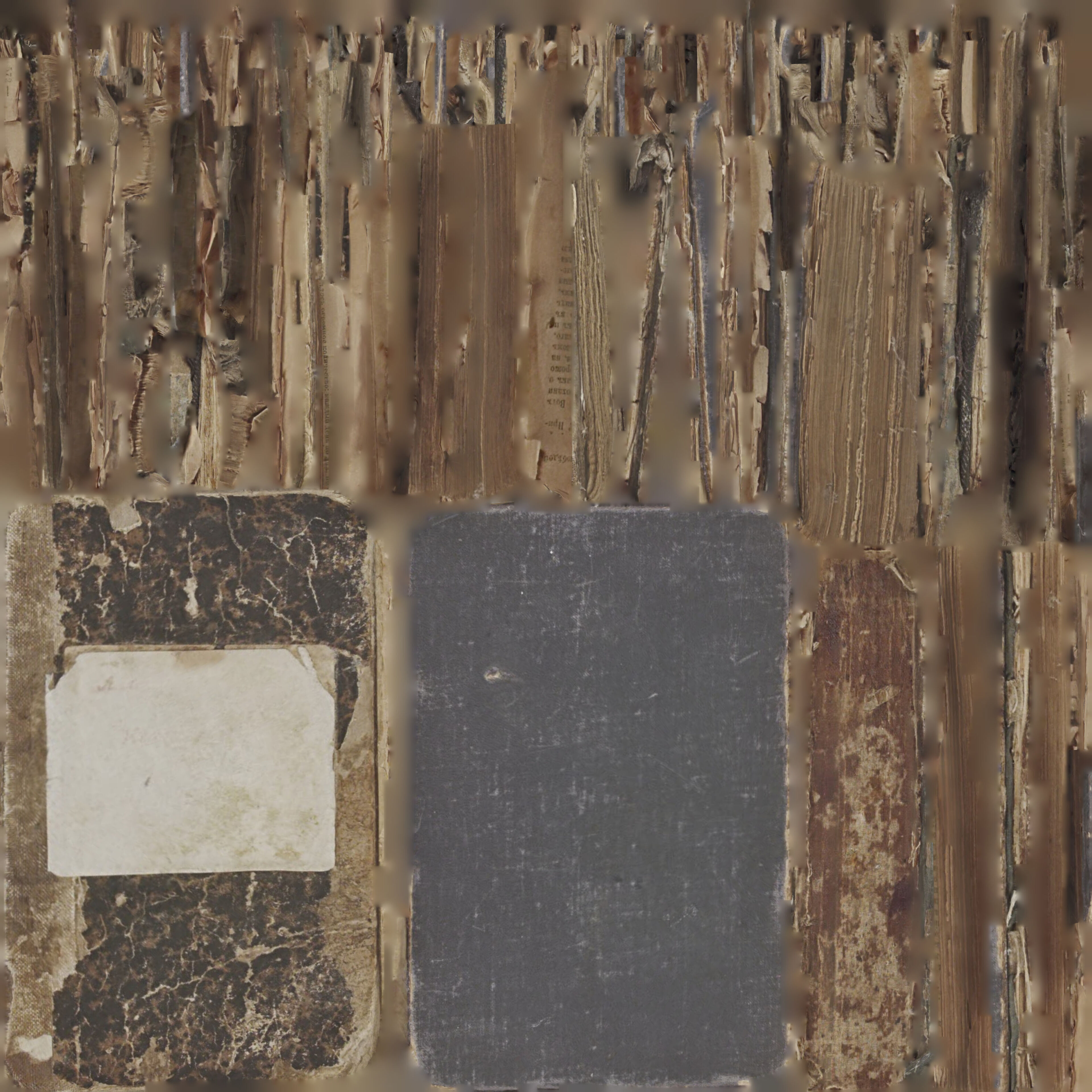 Scanned old damaged book Low-poly 3D model_15