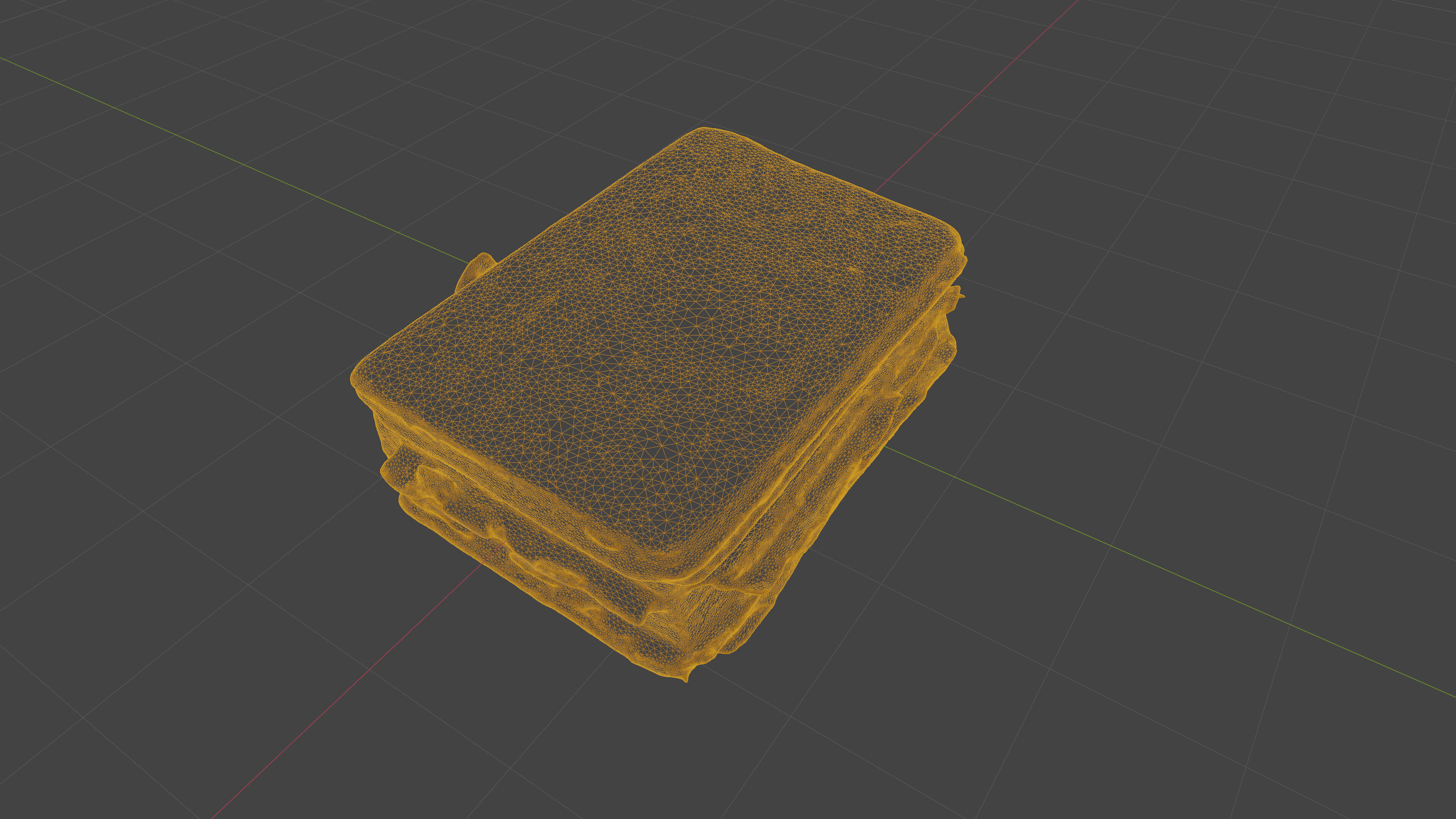 Scanned old damaged book Low-poly 3D model_16
