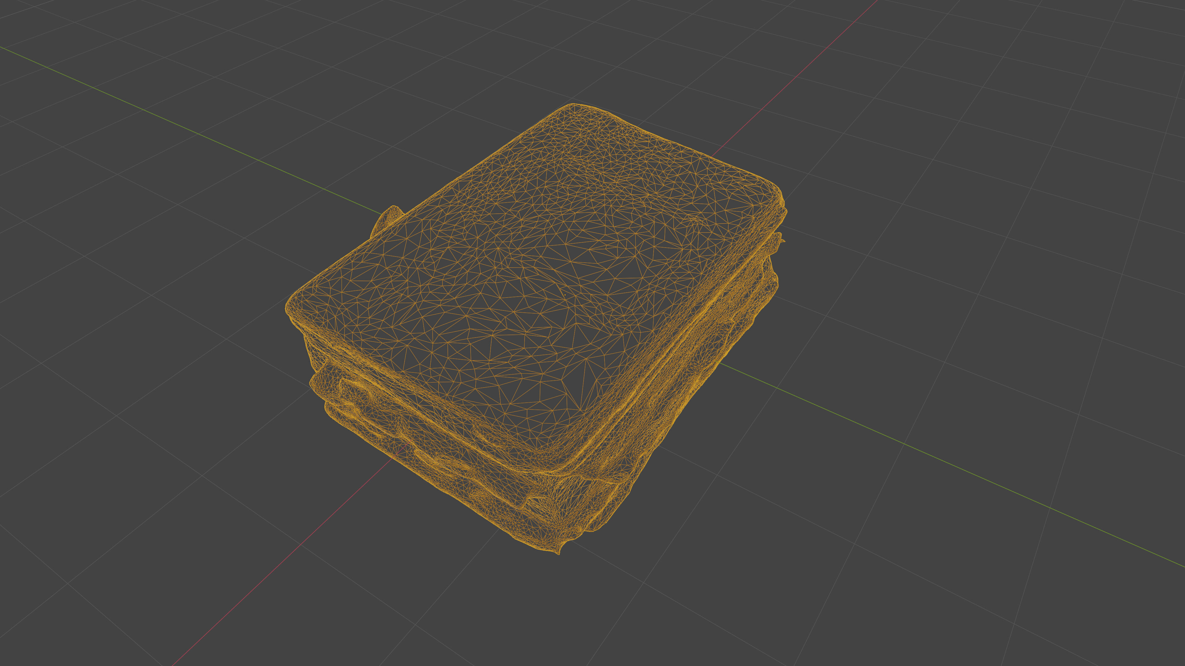 Scanned old damaged book Low-poly 3D model_17