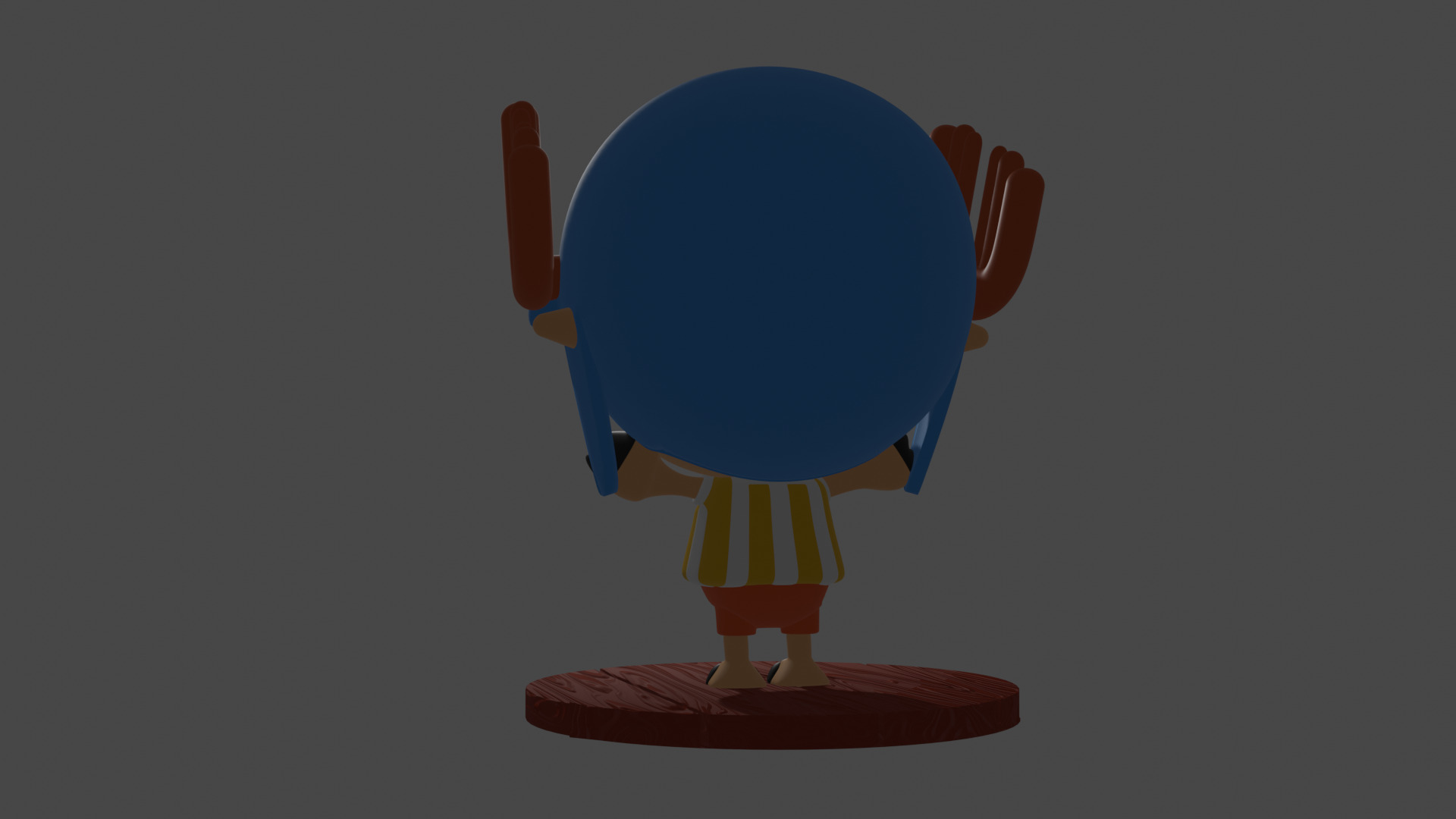 chopper one piece 3D print model_3