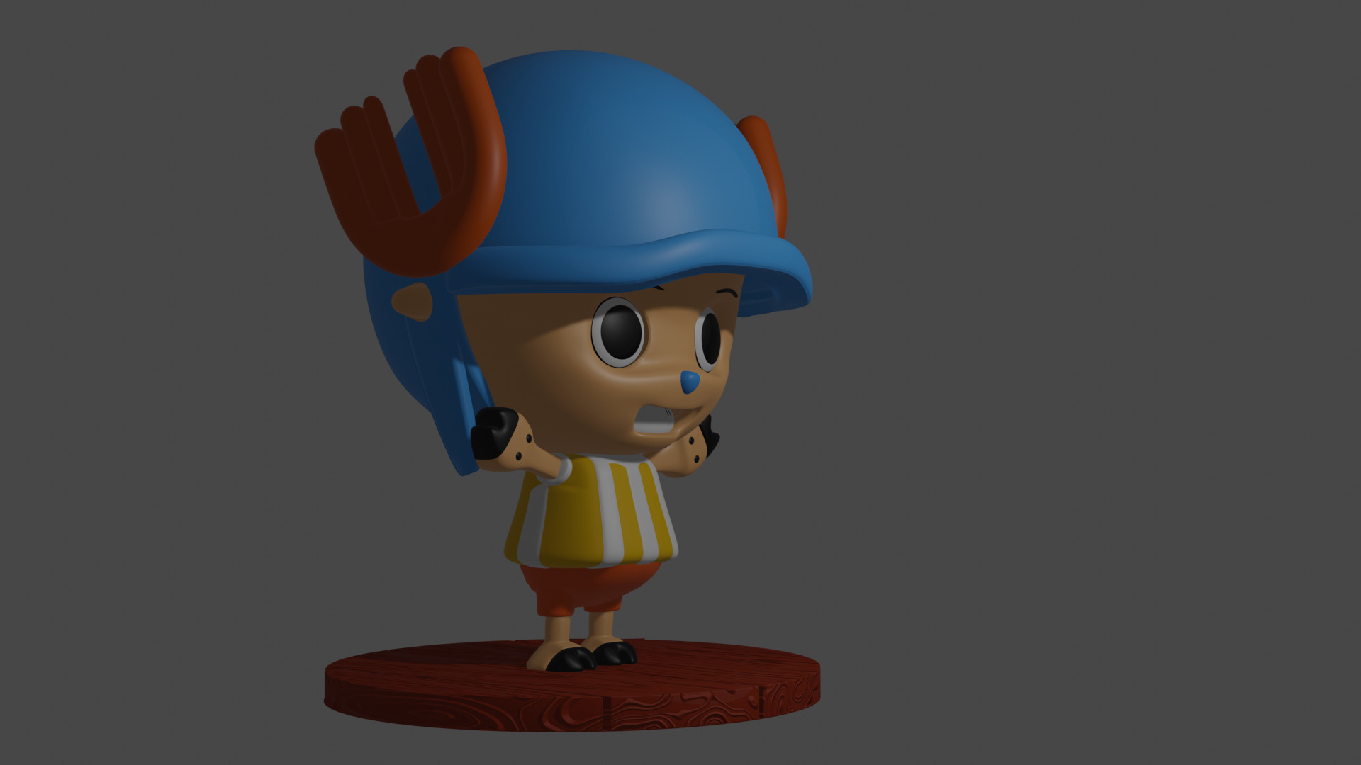 chopper one piece 3D print model_2