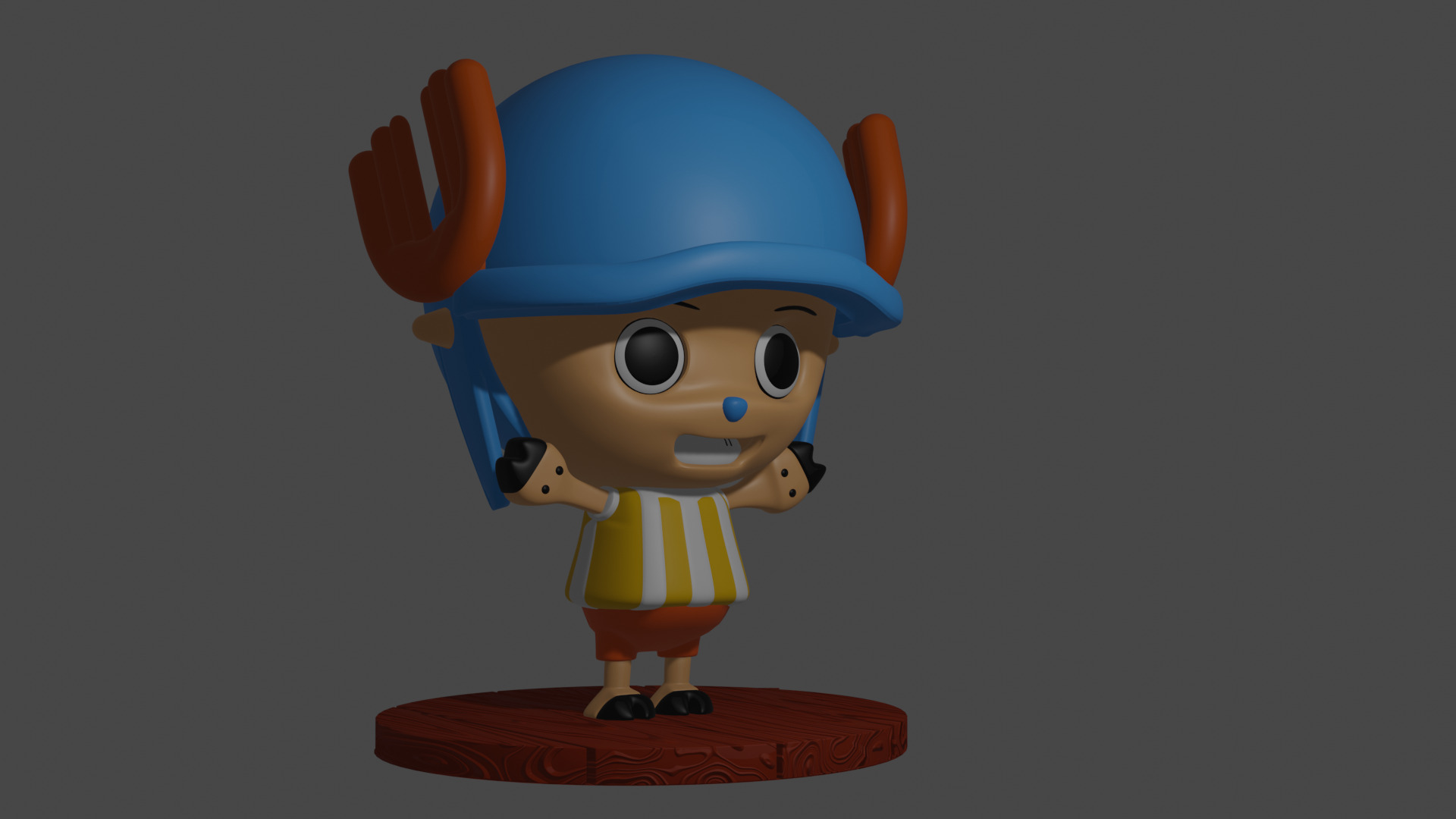 chopper one piece 3D print model_6