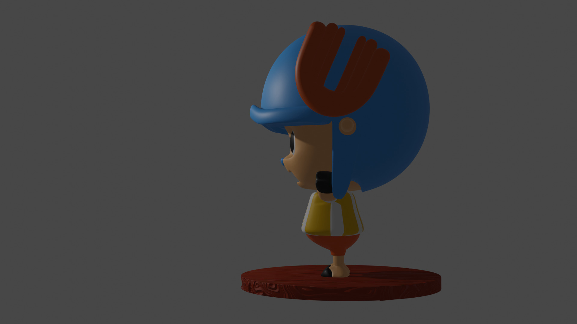 chopper one piece 3D print model_4
