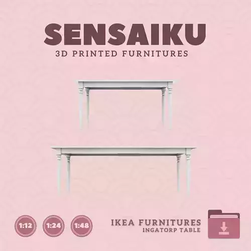INGATORP Table for Dollhouse IKEA 3D Print