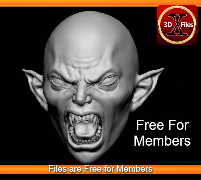Female Vampire One Sixth Scale Action Figure Head Sculpt 3D print model