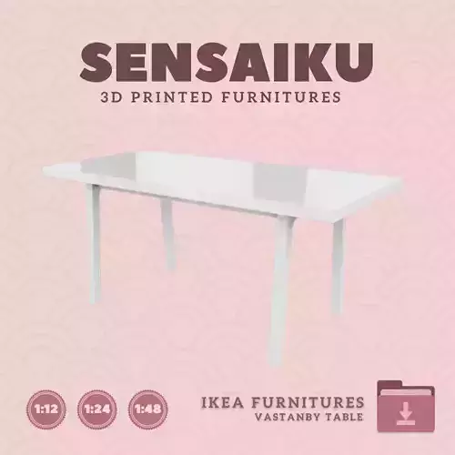 Vastanby Table for Miniature Dollhouse IKEA3D Print