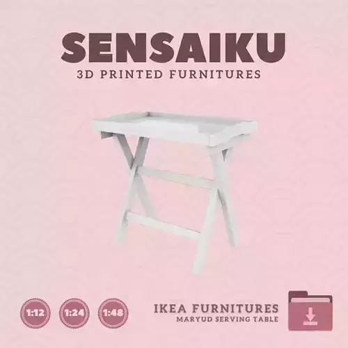 Maryud Serving Table for Miniature Dollhouse IKEA 3D Print 3D print model