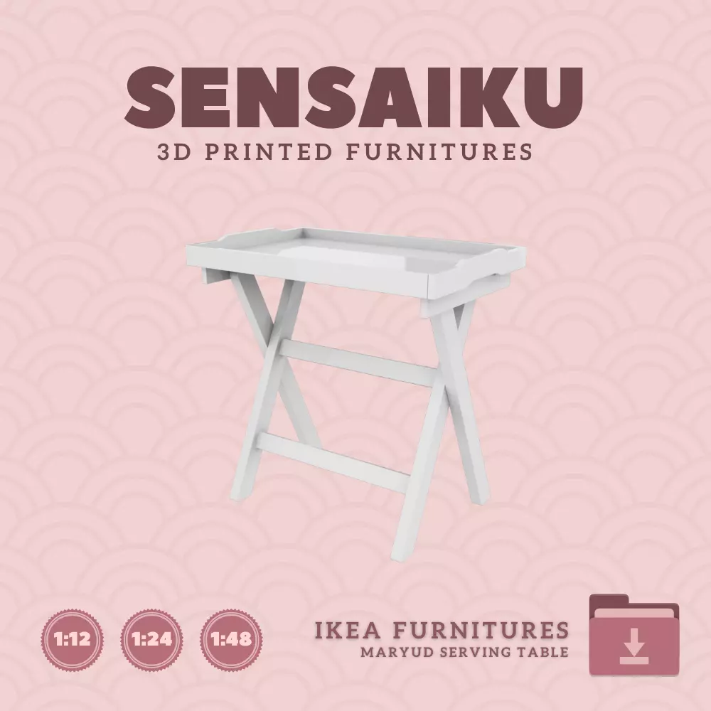 Maryud Serving Table for Miniature Dollhouse IKEA 3D Print 3D print model