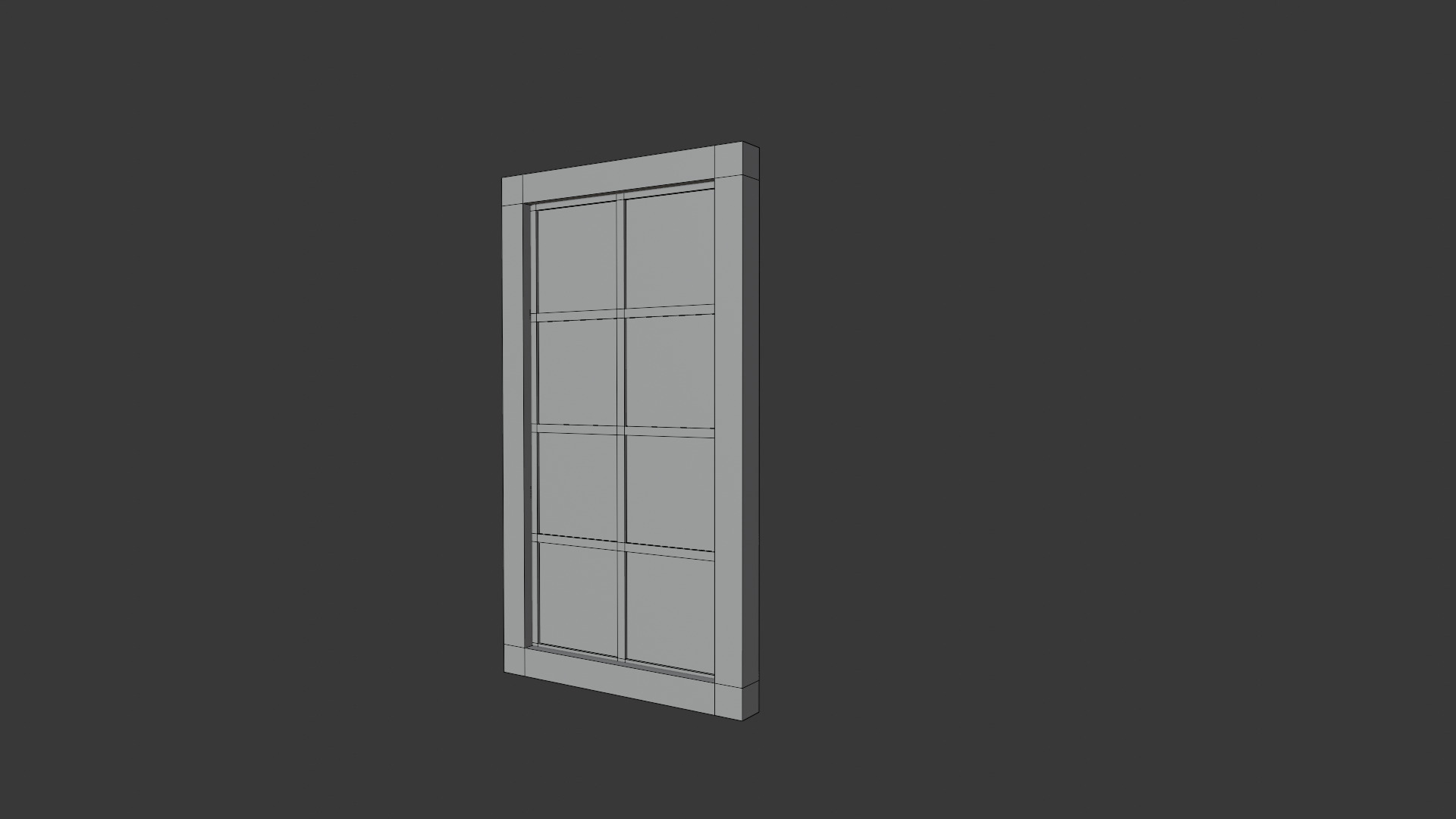 Door 2 - Abondened House or place door Low-poly 3D model_4