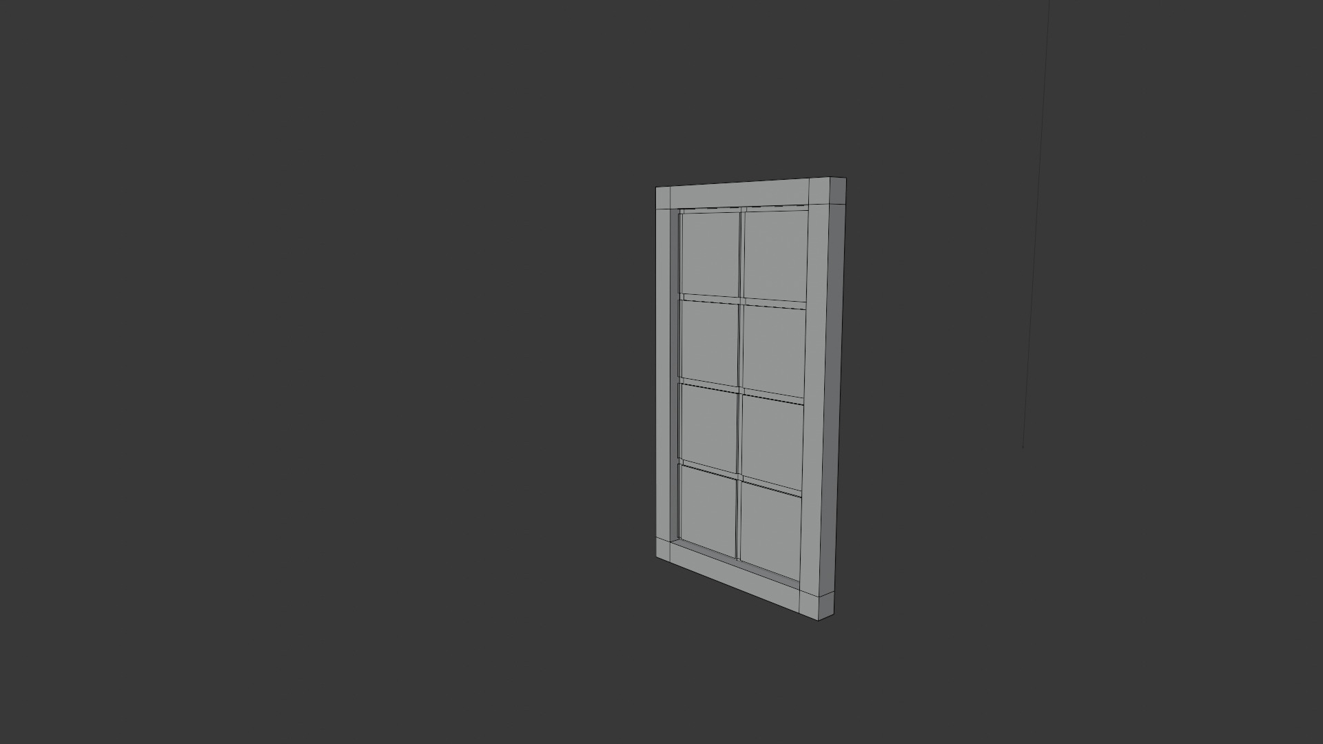 Door 2 - Abondened House or place door Low-poly 3D model_5