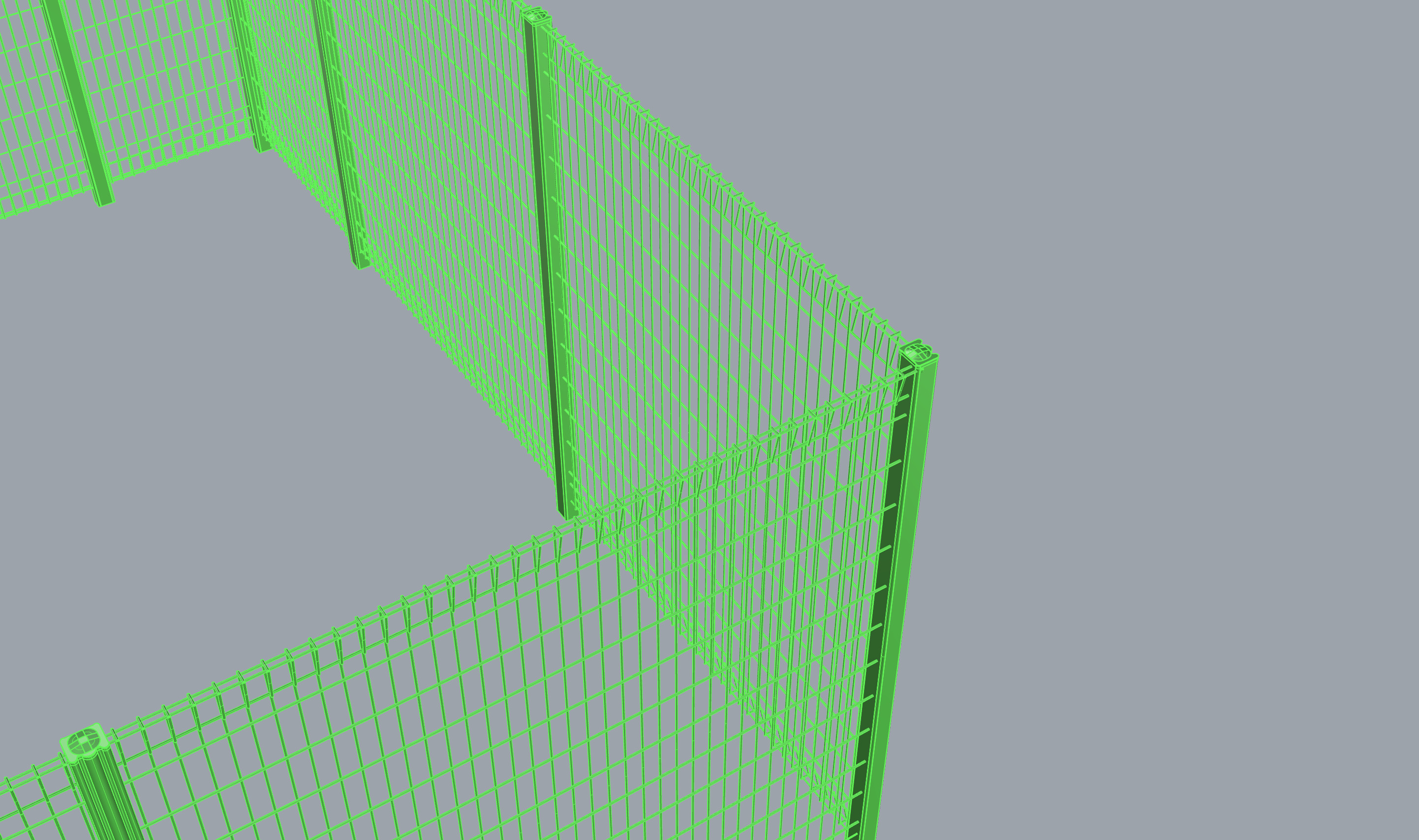 fence 3D print model_3