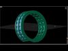 Double Row Eternity Diamond Band Ring 3D print model_1