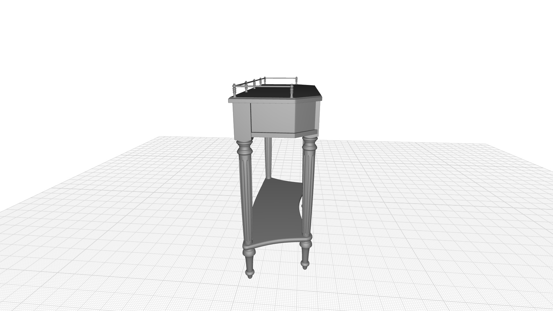 Airanna Console Table 3D model_7
