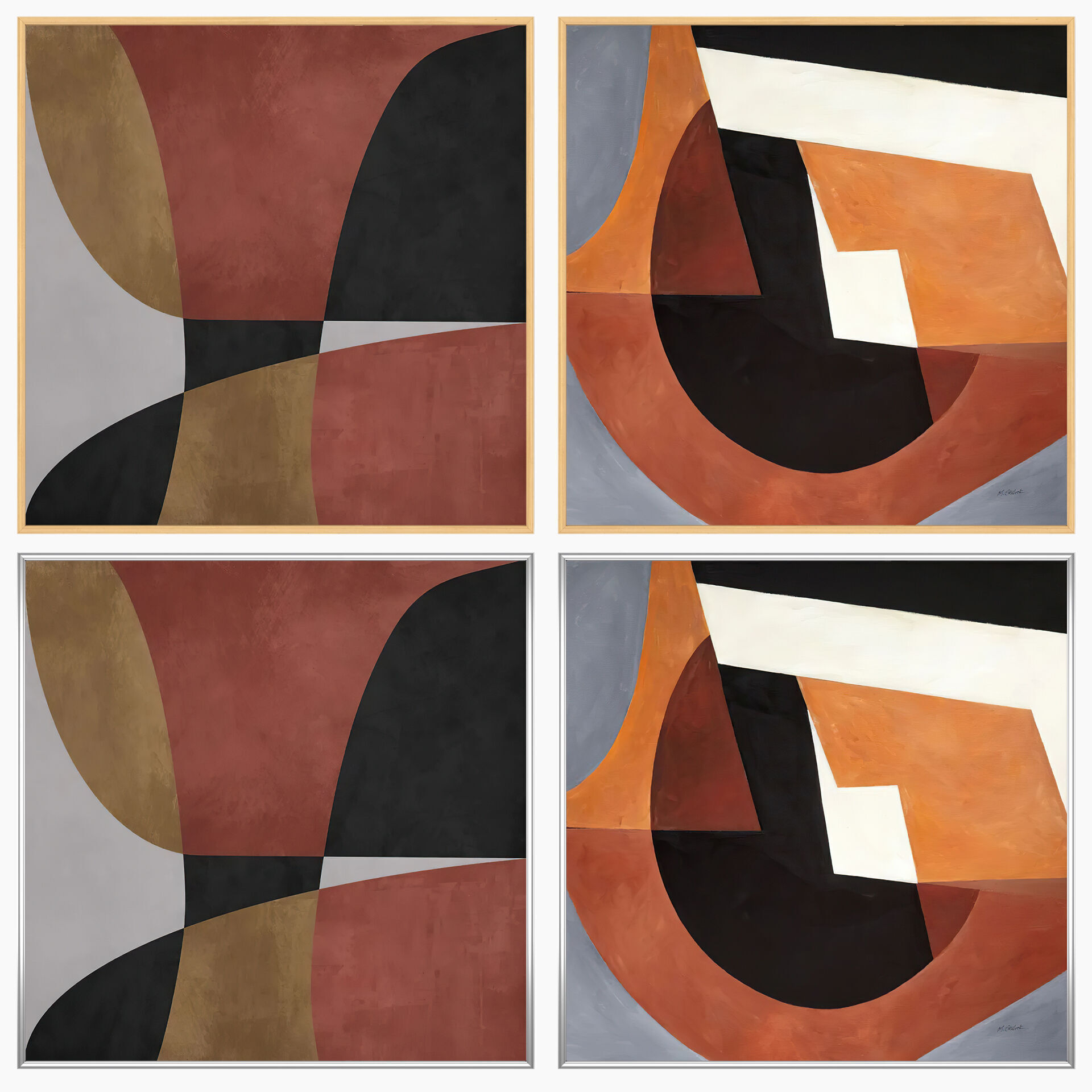 Wall Art Set 4363 3D model_2