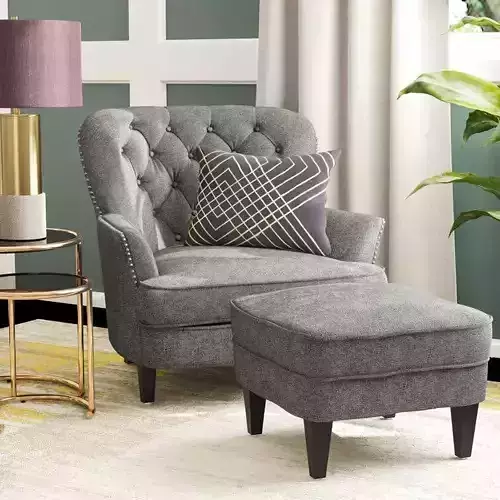 Heywood Sofa Armchair and Ottoman - 2 Colour