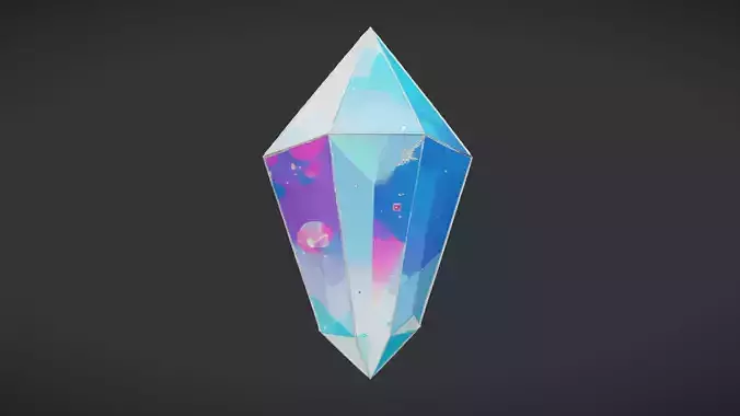 colorful crystal shard