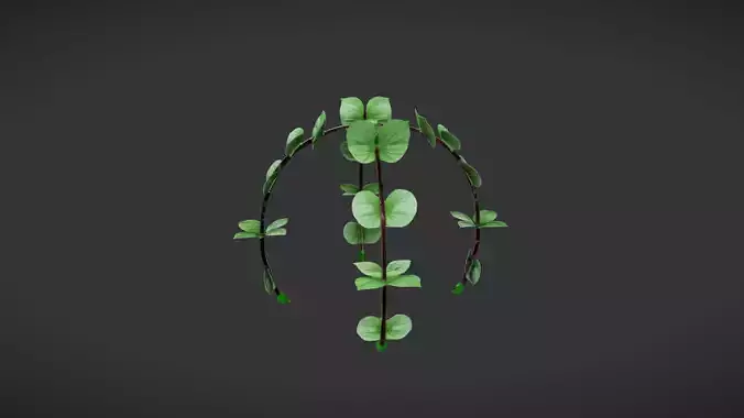 arch of green leaves