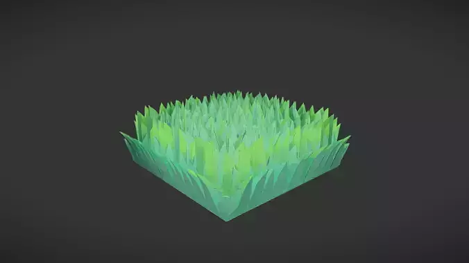 A patch of tall green grass