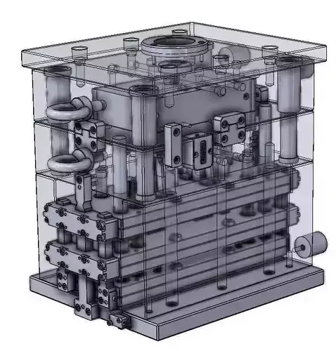 Three Ejector Mould 3D model