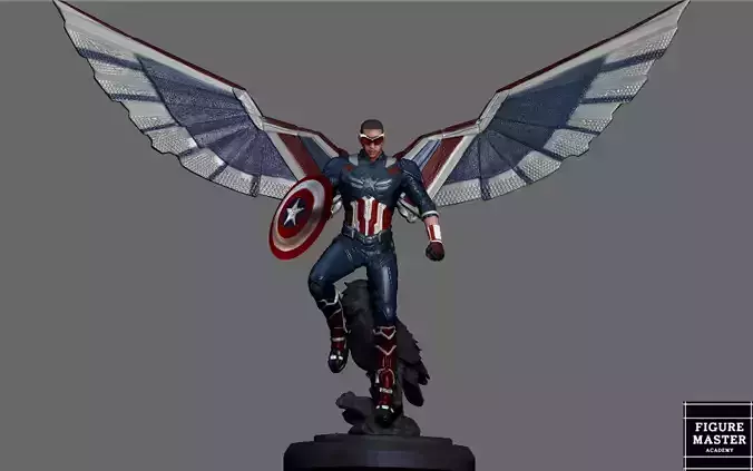 CAPTAIN AMERICA 4 SAM WILSON 3D PRINT