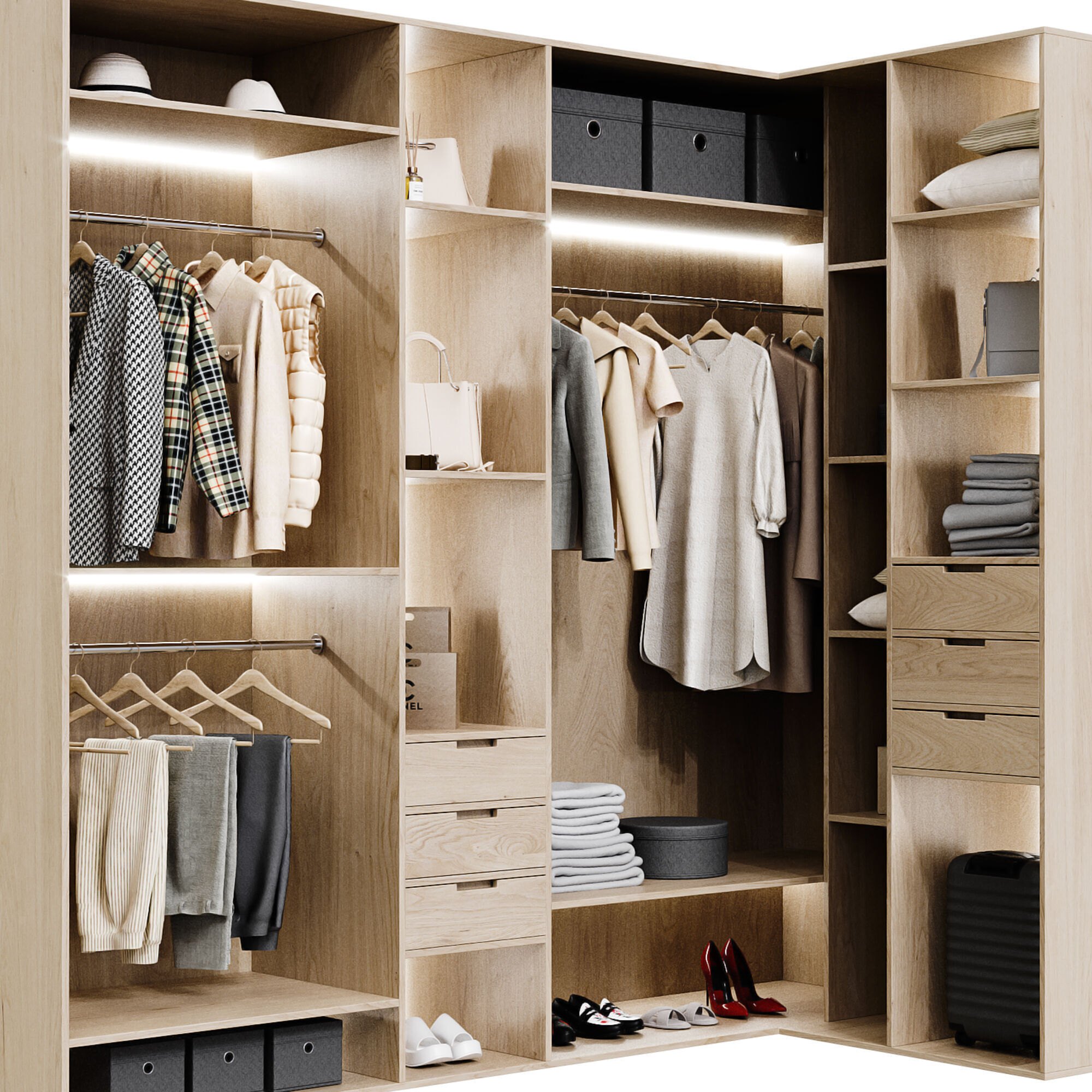 wardrobe 3D model_1