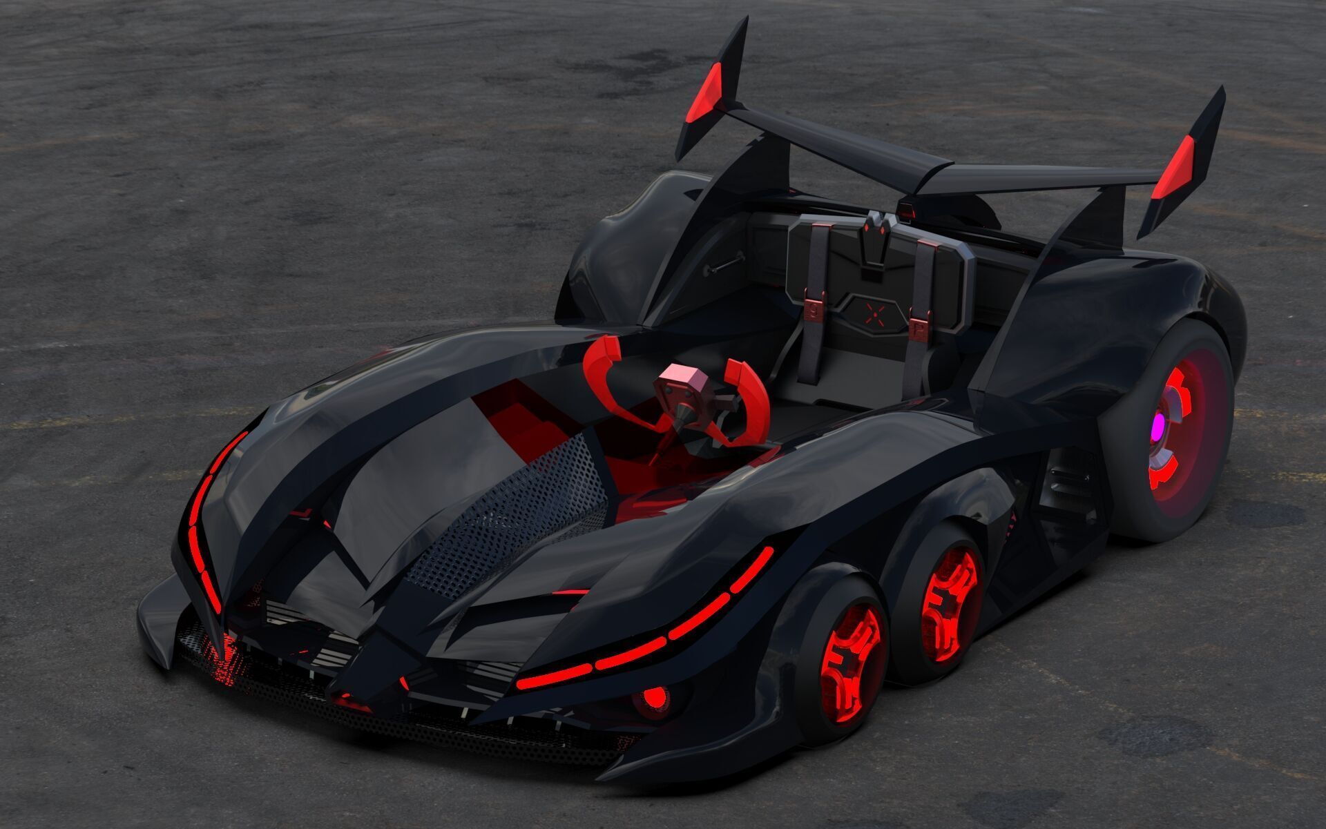 racing car  3D print model_1