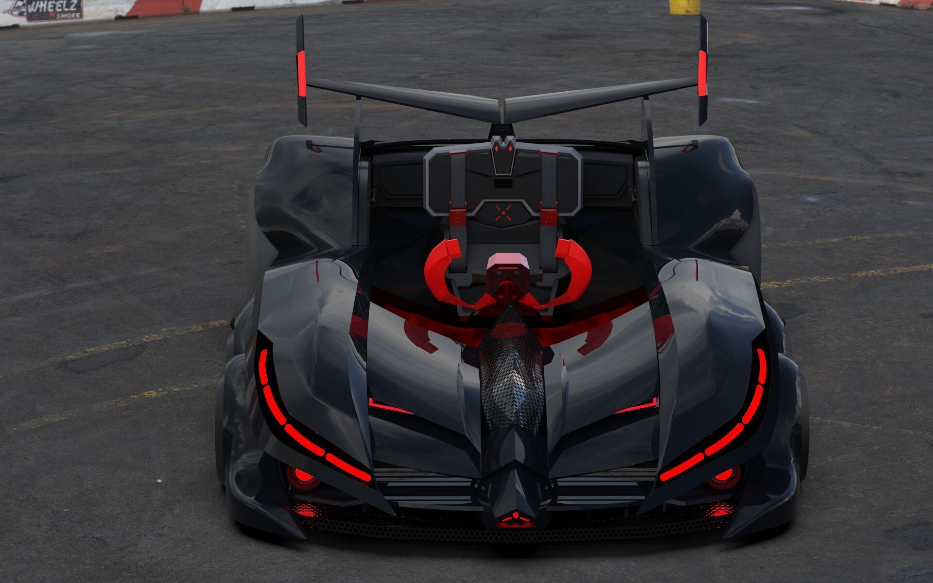 racing car  3D print model_2