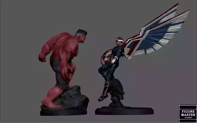 CAPTAIN AMERICA 4 SAM WILSON RED HULK HARRISON FORD PACK