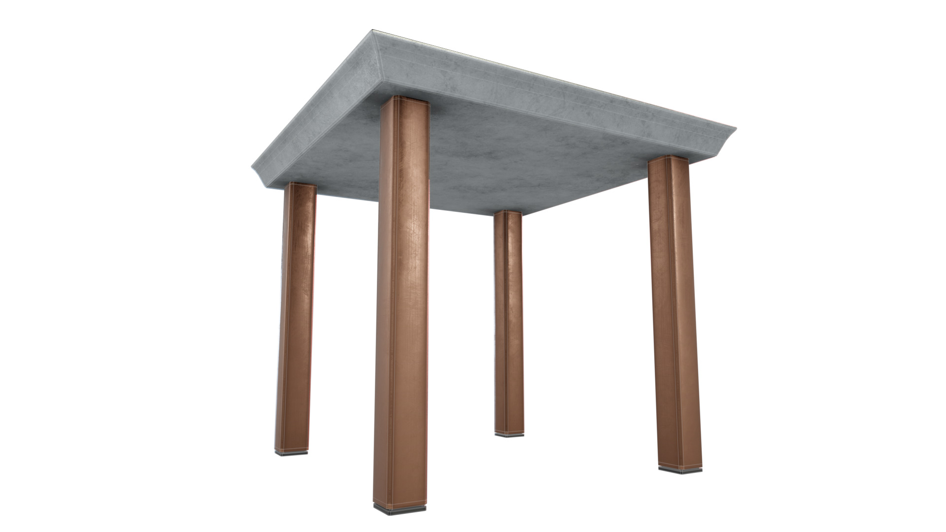 Outdoor Table Low-poly 3D model_3