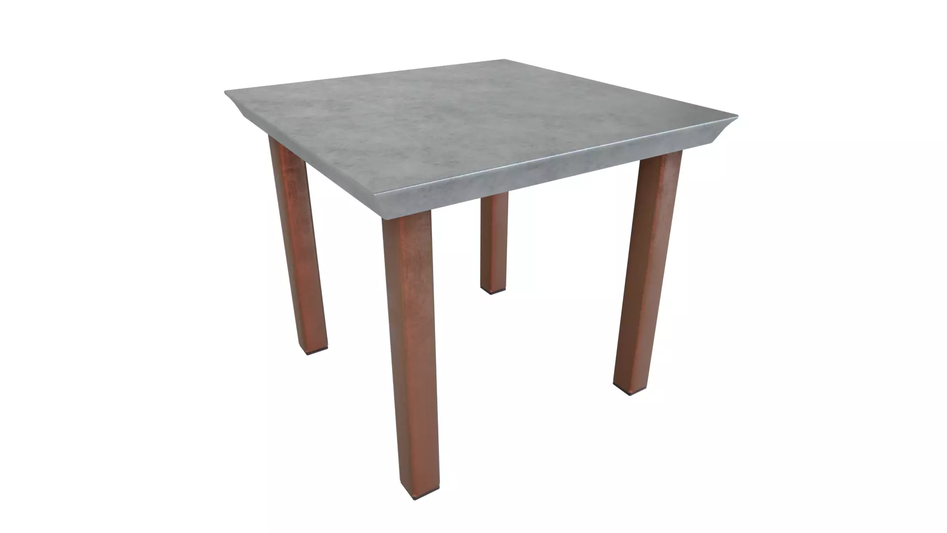 Outdoor Table Low-poly 3D model_0