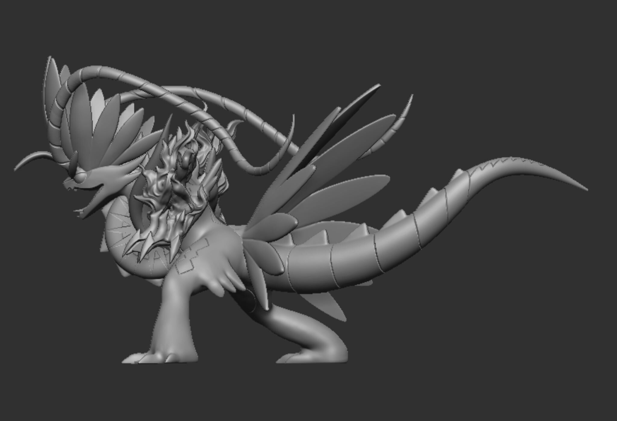 Koraidon - Legendary 3D Printable Model with Magnet Slots 3D print model_8
