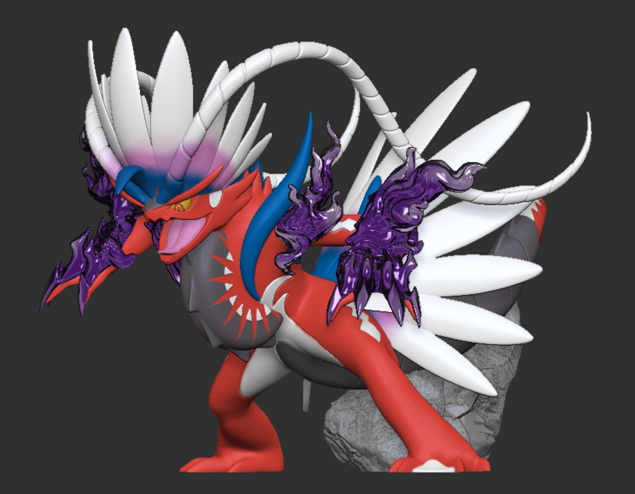 Koraidon - Legendary 3D Printable Model with Magnet Slots 3D print model_1