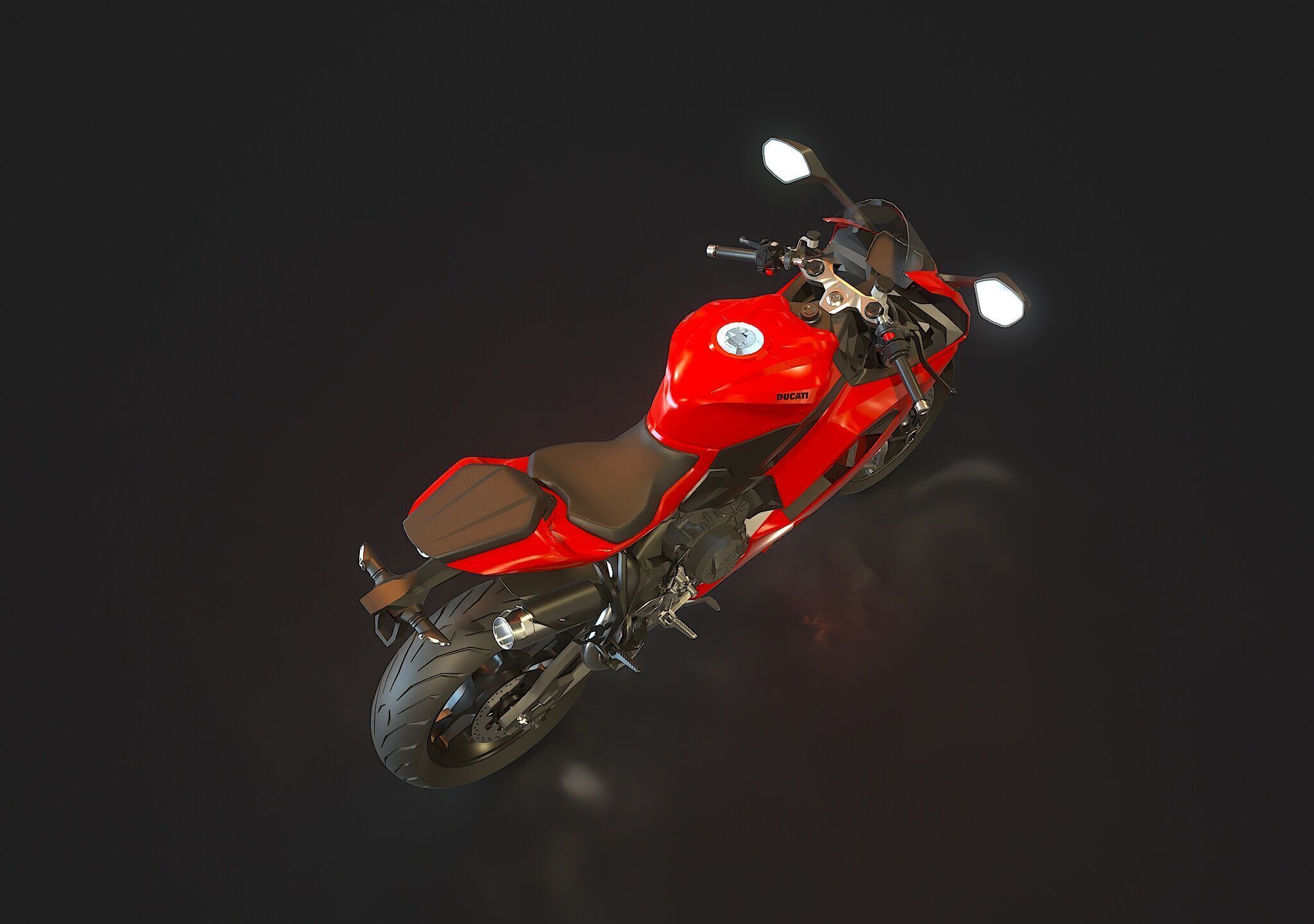 Base model Ducati Panigale V2 2025 3D model_4