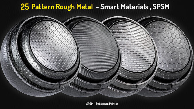 25 Pattern Rough Metal Smart Materials Texture