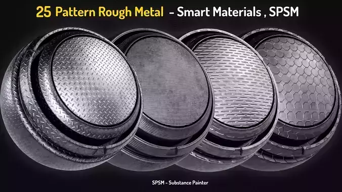 25 Pattern Rough Metal Smart Materials Texture