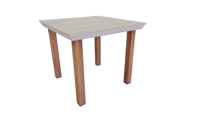 Outdoor Table Low-poly 3D model