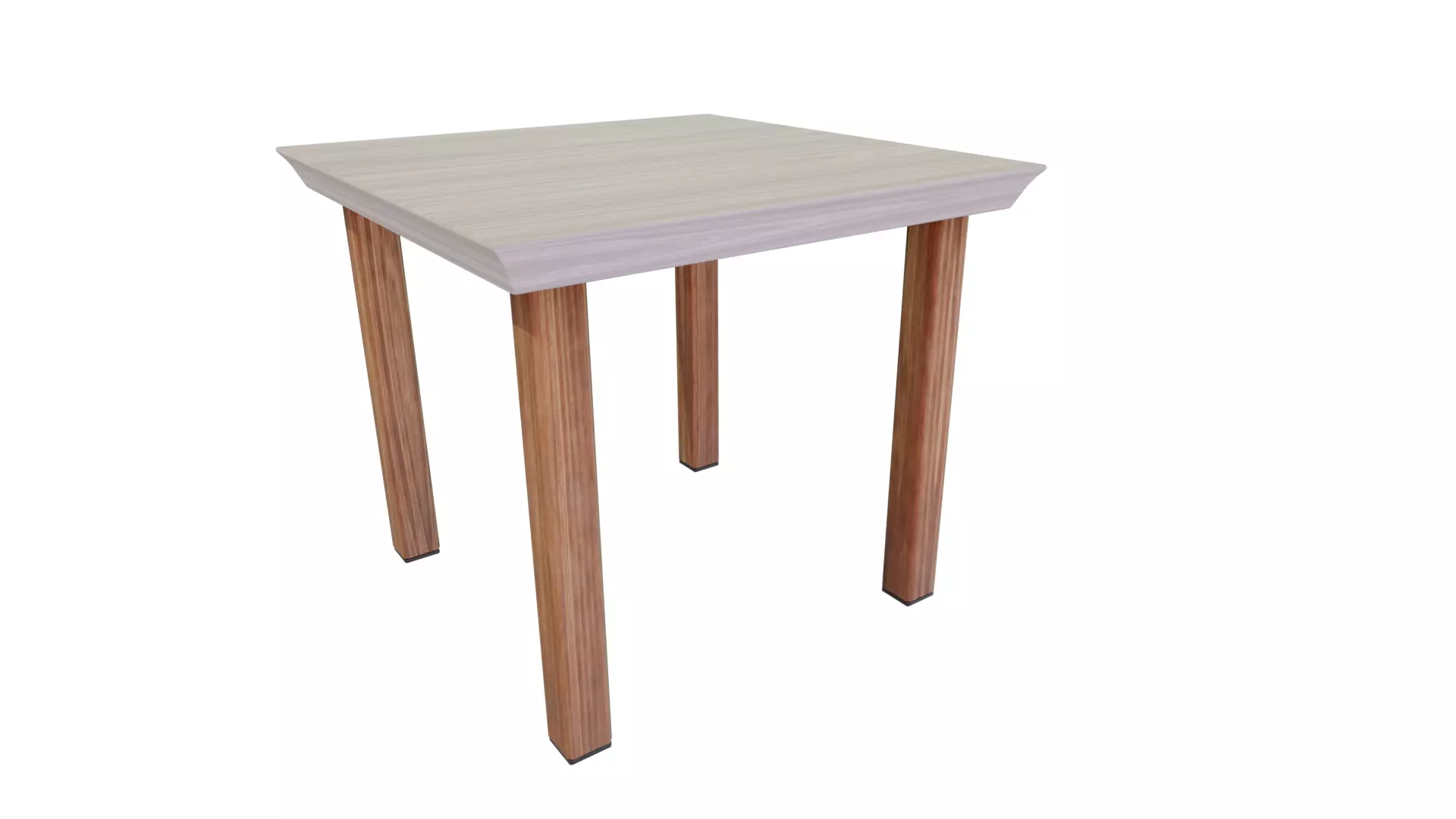 Outdoor Table Low-poly 3D model_0