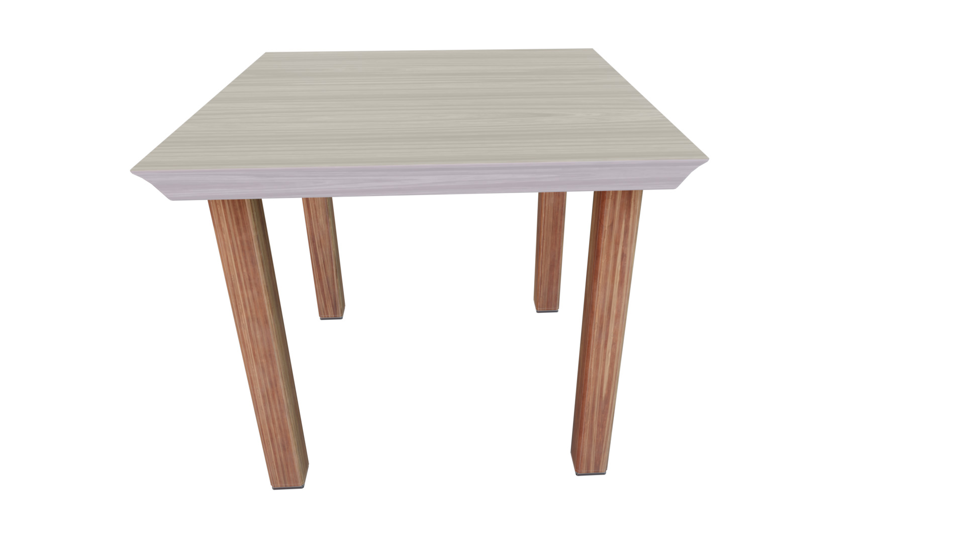 Outdoor Table Low-poly 3D model_3