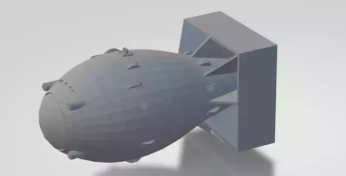 FAT MAN NUCLEAR BOMB 1-72 SCALE MODEL