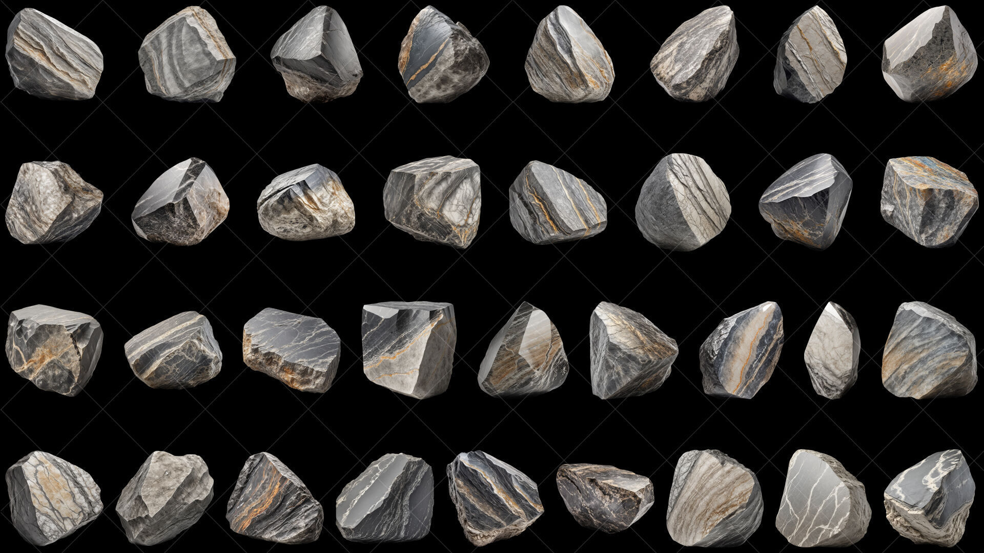 114 Transparent Mountain Stone Rocks Game Assets Texture_3